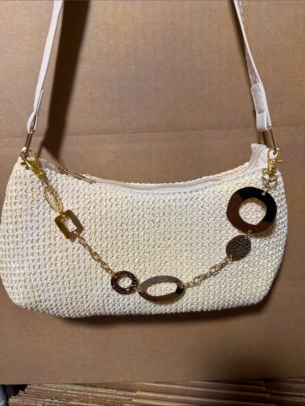 Gold chain accent